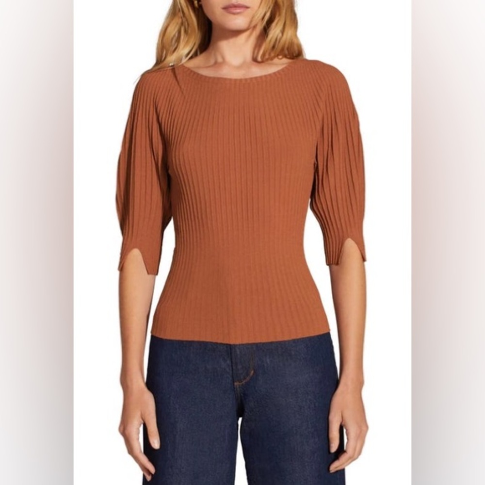 NWT Favorite Daughter Helen rib top - size M